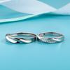Simple Fashion Spiral Zinc Zinc Alloy Woman Men Fashion Jewelry Couple Ring Open Ring Finger Ring