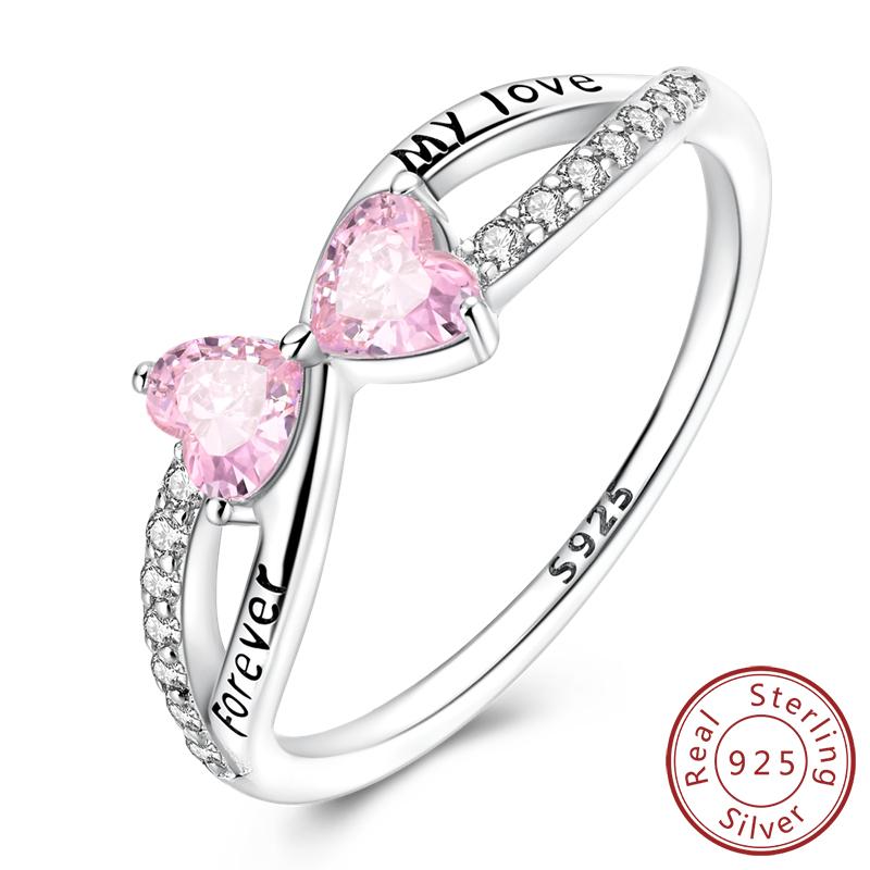 Authentic Genuine Copper Rings For Women Gold Celtic Knot Heart Shining Band Ring For Women Engagement Wedding Jewelry Creation