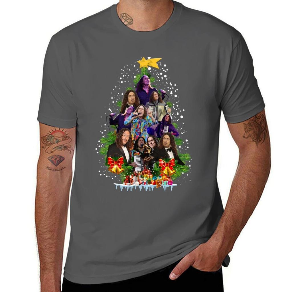 Weird Al Yankovic Christmas Tree Best Fashion TShirt Holiday All Match TShirt