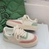 Мода 2024 Осень/Зима Новые Женские Повседневные Белые Туфли Ретро Круглый Носок Ремешок Толстая Подошва Обувь для Скейтбординга