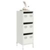 VidaXL Highboard White 39x35x103.5 Cm Steel, Bookcase, Modern Bookcase, Bookshelf, Shelf and 851405