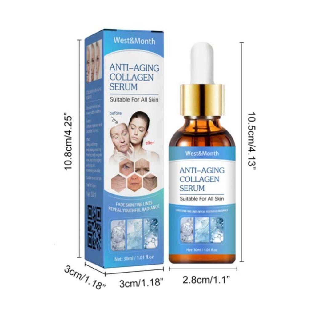 Collagen Anti-wrinkle Essence Reduces Facial Fine Lines and Wrinkles, Tightens Nasolabial Folds and Prevents Aging