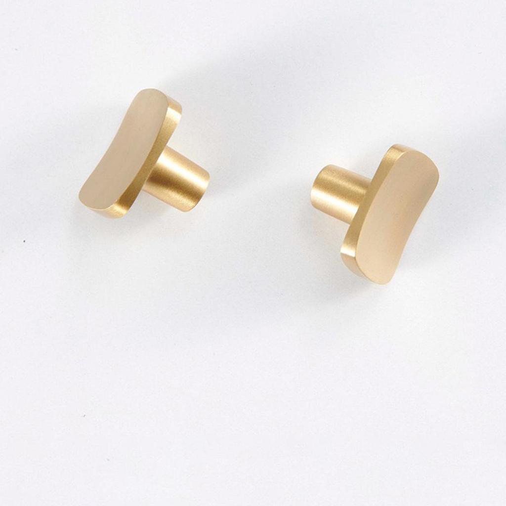 Медные ручки для ящиков шкафов, золотые ручки для кухонных шкафов, ручки для мебели из чистой меди