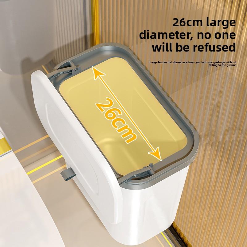 Настенный мусорный бак для домашних туалетов и кухонь. Подвесная модель. Легко очистить. Модель туалетной комнаты. Мусорное ведро с крышкой.