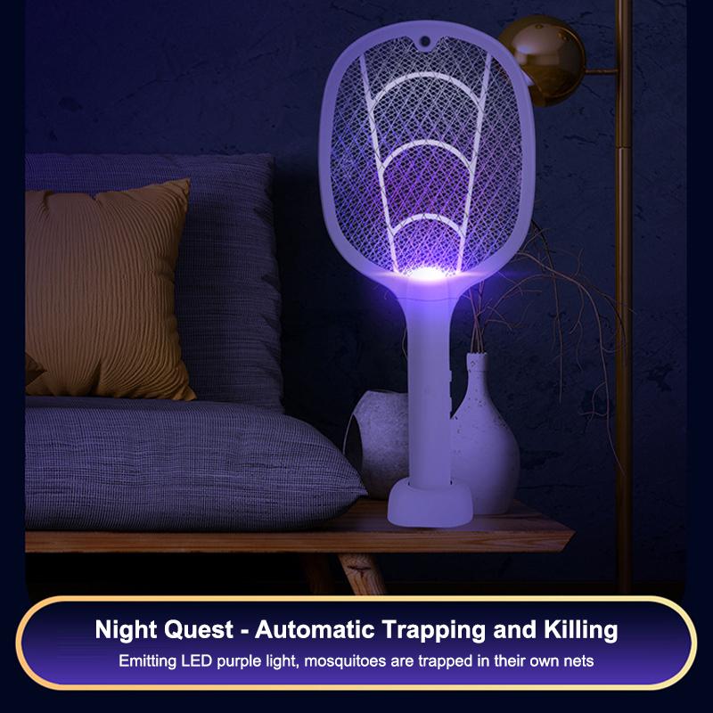 Electric Mosquito Swatter Mosquito Zapper Lamp with Stand Household Mosquito Killer Lamp for Indoor