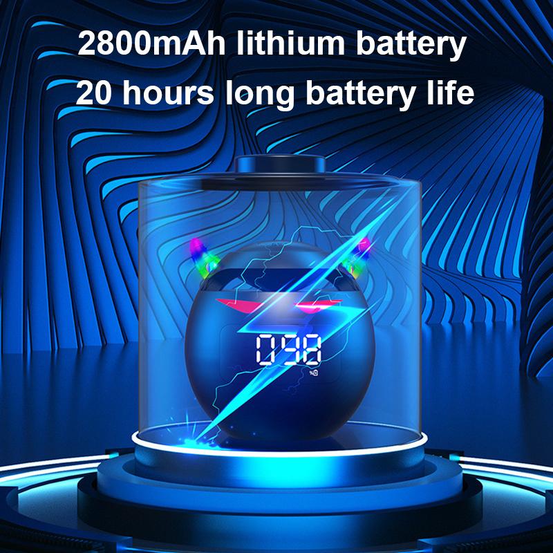 Портативный милый маленький дьявол AI умный Bluetooth-динамик 3D стерео сабвуфер мини светодиодные цифровые часы будильник водонепроницаемая музыкальная шкатулка HIFI