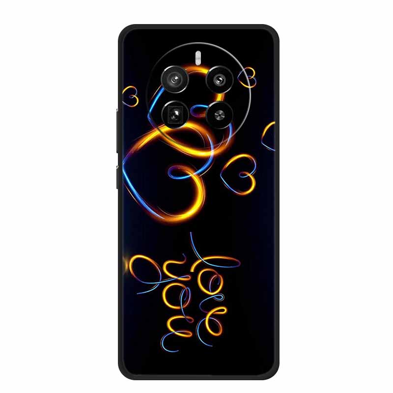 Чехол для Realme 12 Pro Realme12 Pro Plus 6.7" Черный Силиконовый Мягкий Чехол для Телефона Для Realme 12 Pro Задняя Крышка Чехол 12Pro Coque Оболочка