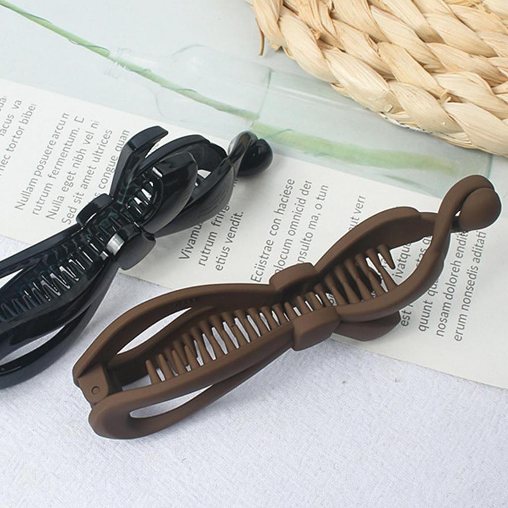 Матовый винтажный зажим-банан для кудрявых длинных прямых коротких волос, краб, женский, для девочек, для укладки волос, держатель для хвостика, заколка-зажим