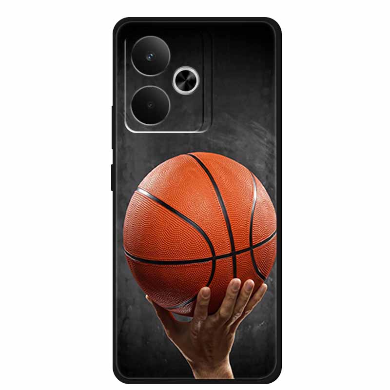 Для телефона Realme GT 7 T 7T Чехол Модные Фото Черный Силикон Мягкая Задняя Крышка Чехол Для Realme GT 7T GT7 7 T Чехол GT7T Coque Capa
