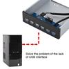 Дюймовый USB-концентратор на передней панели 6, 4 порта USB-порты концентратор на передней панели с 20-контактным разъемом для цифровой карты памяти пишущей машинки 5,25 портов, 2,02 USB3.0 USB3.0