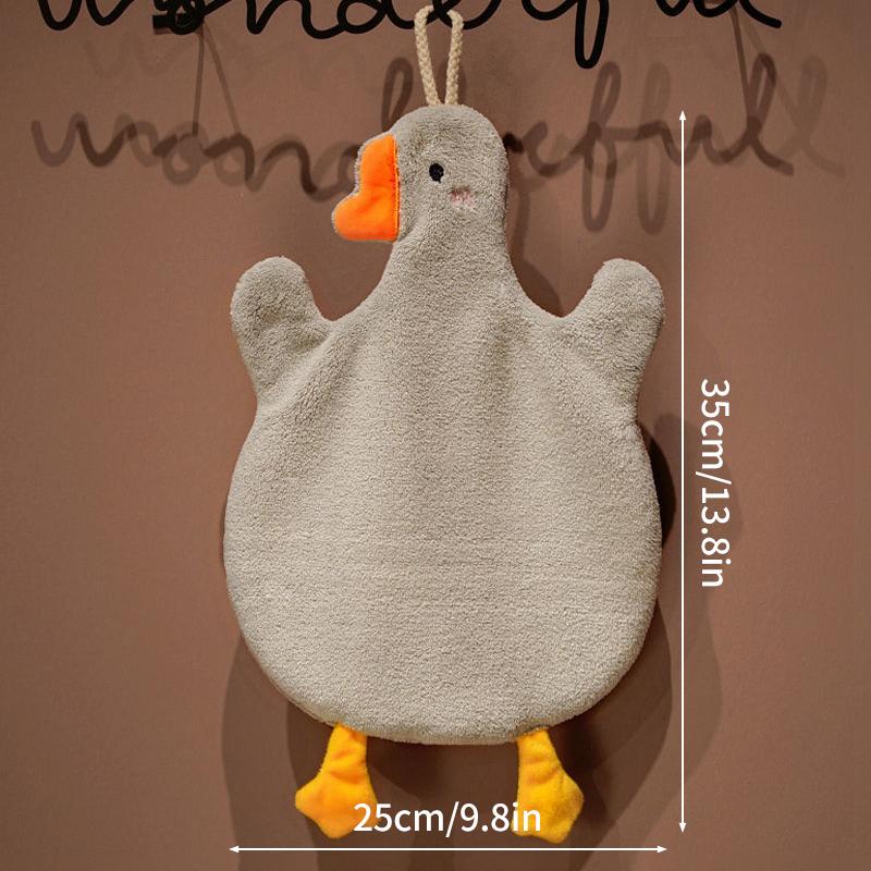 Cute Cartoon Hand Towel Hanging Towels Double-thickness Hand Towels for Bathroom Kitchen Interesting Children's Towels