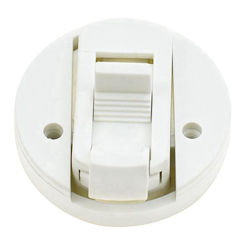 YH9073 Push-Type Door Lock Round Panel Cabinet Lock Flat Lock For Closet Door Drawer RV Toilet Door Cabinet Door Handle