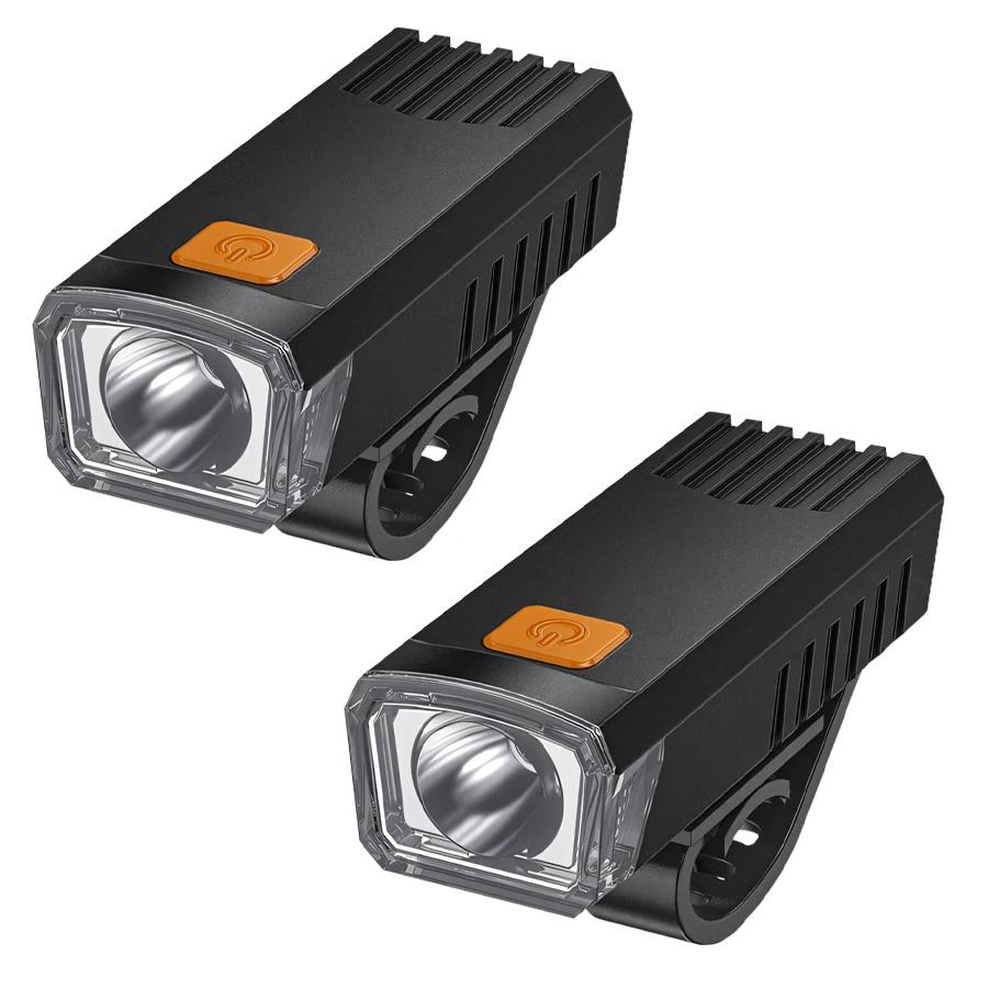 Светодиодные велосипедные фонари, велосипедный фонарик, перезаряжаемый через USB, передний велосипедный фонарь, легкий ночной велосипедный фонарь для горного велосипеда