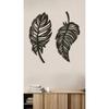 Декоративный набор из двойных листьев Лазерная резка деревянных изделий для отделки стен
