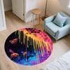 Pink Bee,Round Area Rug,Carpet Rug for Living Room Bedroom Sofa Playroom Decor,Non-slip Floor Mat