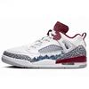 Кроссовки Spizike Vintage для баскетбола Мужские Низкие Красные/Белые FQ1759-106(Команда56-)