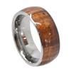 Гавайское ювелирное кольцо с супер вьющимся сердечником из дерева, вольфрам, ширина 8 мм [BreezyIsland] (US8-JP16.5)