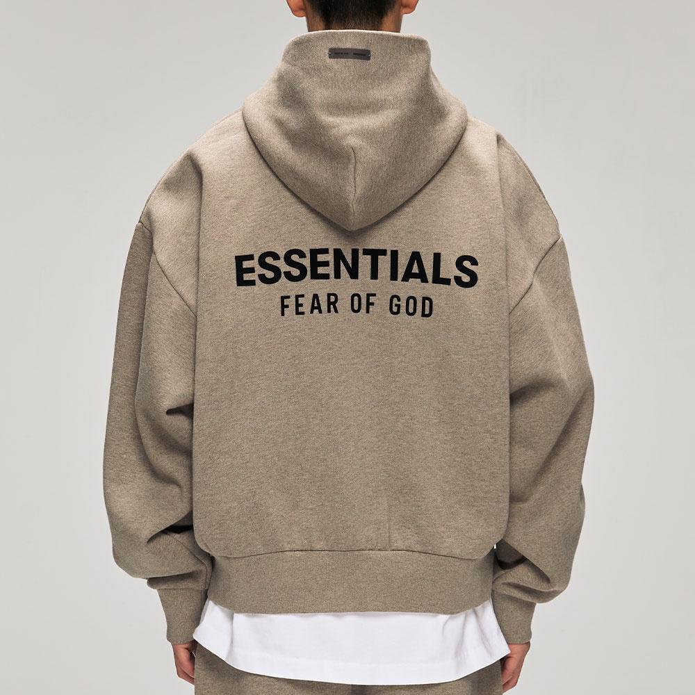 Fear of God Essentials Классическая толстовка с полной молнией 'Homestead Heather' Мужская 192AS254781F