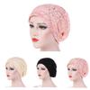 Summer Muslim Hats Chemo Cap Turban Hats Hijab Caps Soft Bonnet Arab Wrap Head