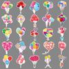 50 Balloon Bouquet Doodle Personality Cartoon Small Fresh Guka DIY Water Cup Suitcase Sticker Waterproof