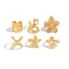 Ingemark 6Pcs/set Retro Starfish Flower Knuckle Rings Set for Women Bohemia Imitation Pearls Open Joint Ring Jewelry 2026 New