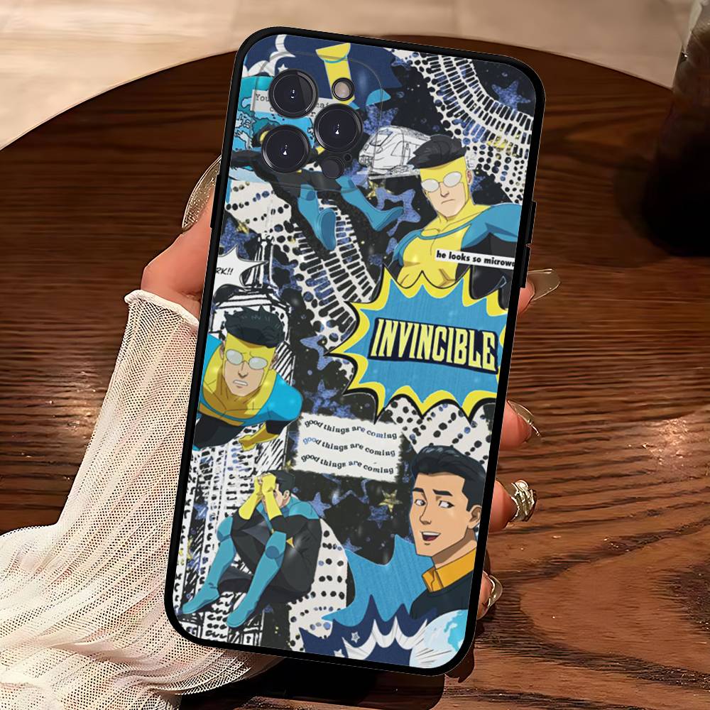 Популярная серия супергероев I-Invincible Чехол для телефона для IPhone 17 16 15 14 13 12 Mini 11 Pro Plus Мягкий силиконовый чехол