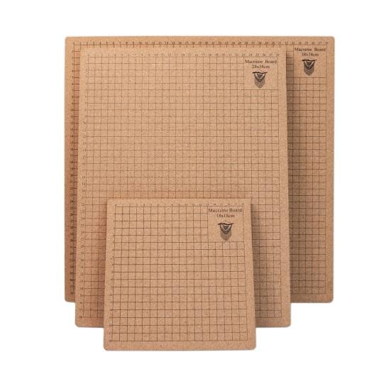 Eco-friendly Measuring Grid Crafting Wide Application Macrame Bracelet Project Wood Board Household Supplies Macrame Board