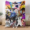 Freddie Mercury Print Flannel Blanket High Quality Warm Comfortable Cover for All Seasons Perfect for Gifts Home Decor