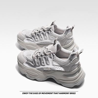 Туфли на толстой подошве, женская обувь, модная, легкая, дышащая, спортивная, повседневная обувь