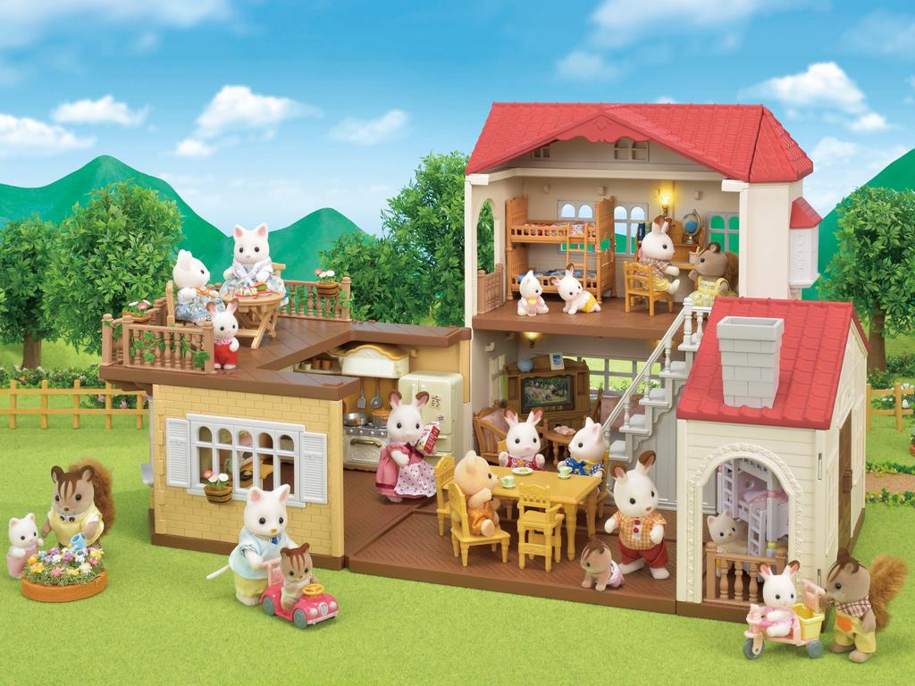 Sylvanian Families House House with Red ST Mark Certification For Ages 3 and Up Toy Dollhouse Sylvanian Families EPOCH [Big Roof] Ha-48