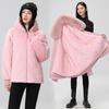 One dress and three wears the inner tank with hair pie to overcome the medium and long waist, loose and thin, and thickened cotton-padded coat f