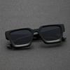 1Pc Unisex Plastic Square Frame Sunglasses For Street Photography Outdoor Activities Summer Beach Vacation Travel