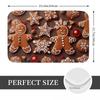 Christmas Gingerbread Anti-slip Doormat Floor Mat Cushion Carpet Rug for Kitchen Entrance Home Bathroom Living room Footpad Mats