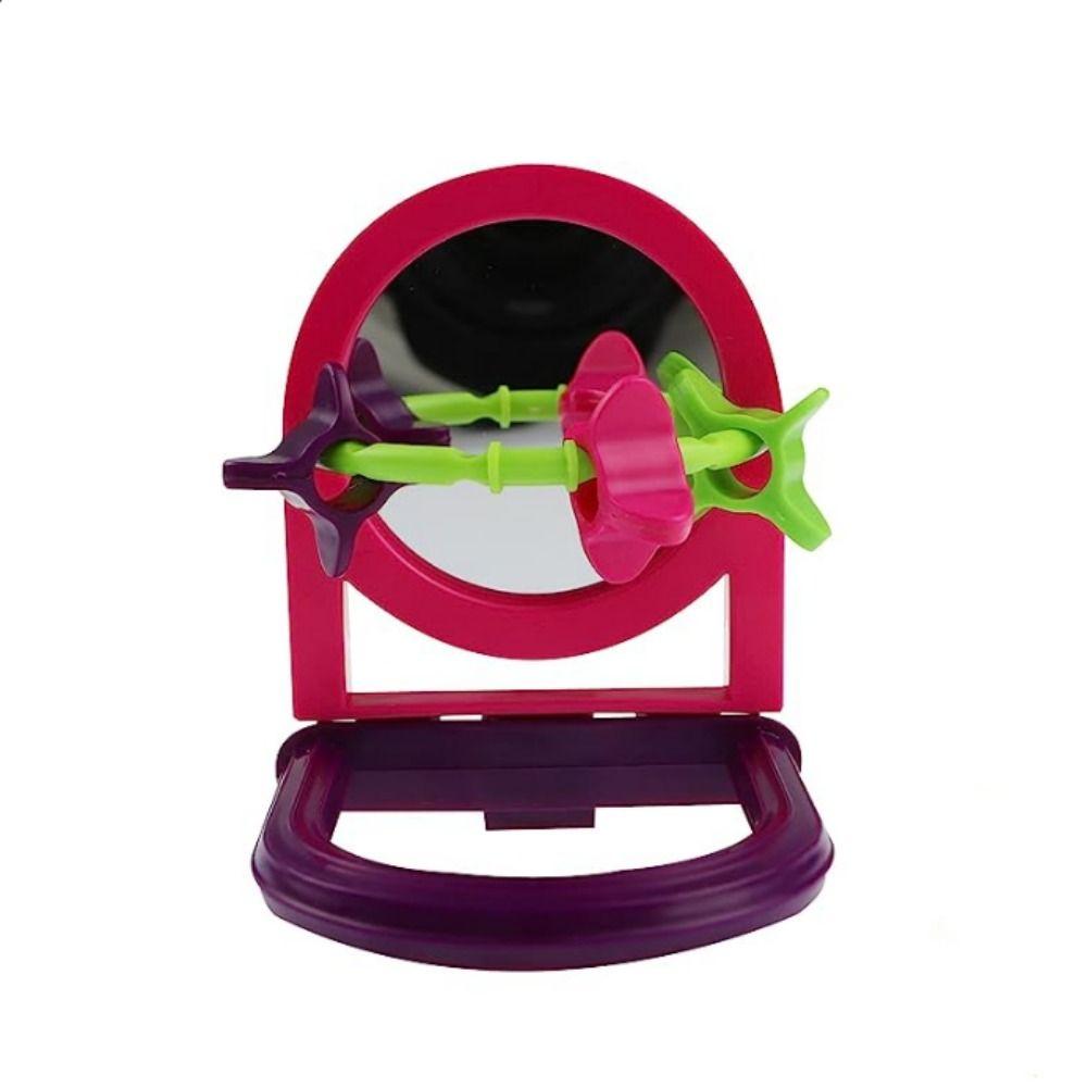 Съемная игрушка-колокольчик для попугая с зеркалом, подвесная игрушка-баскетбол для попугая-канарейки