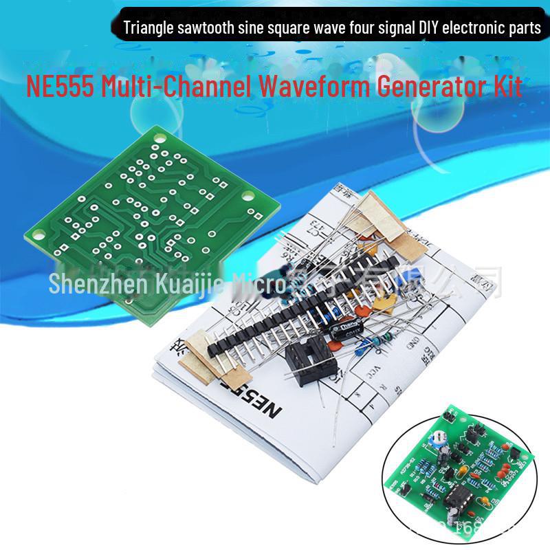 Комплект многоканального генератора сигналов NE555 – синусоидальные, треугольные, прямоугольные, пилообразные волны