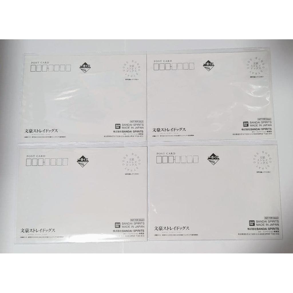 Ichiban Kuji Бродячие псы литературы Оригинальная открытка в стиле приглашения