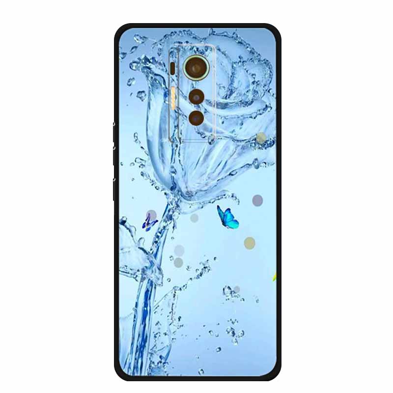 Чехол для Tecno Phantom X 2021 Животные ТПУ Силикон Мягкая Защитная Крышка Телефона Чехлы для PhantomX 2021 AC8 Защитный Ударопрочный Волк