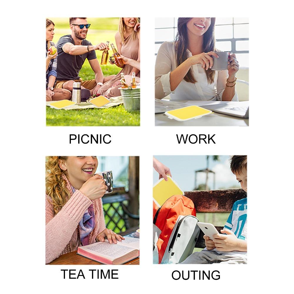 PP Silicone Material Sandwich Storage Box 3 Side Clips Food Snack Storage Lunch Container For Work