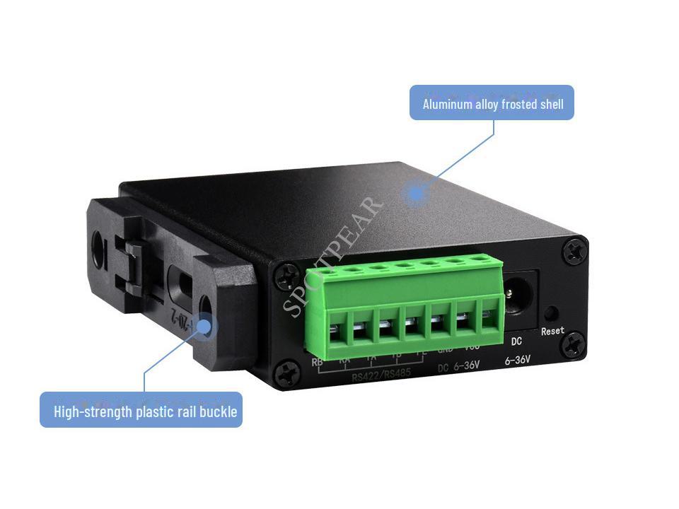 Последовательный сервер на DIN-рейку: Модуль Ethernet TCP/IP RS232/485/422 - RJ45