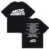 Rock Band Arctic Monkeys Music Album T Shirts Men Women Casual Cotton Short Sleeve T-shirt Hip Hop Fashion Retro Tees Streetwear