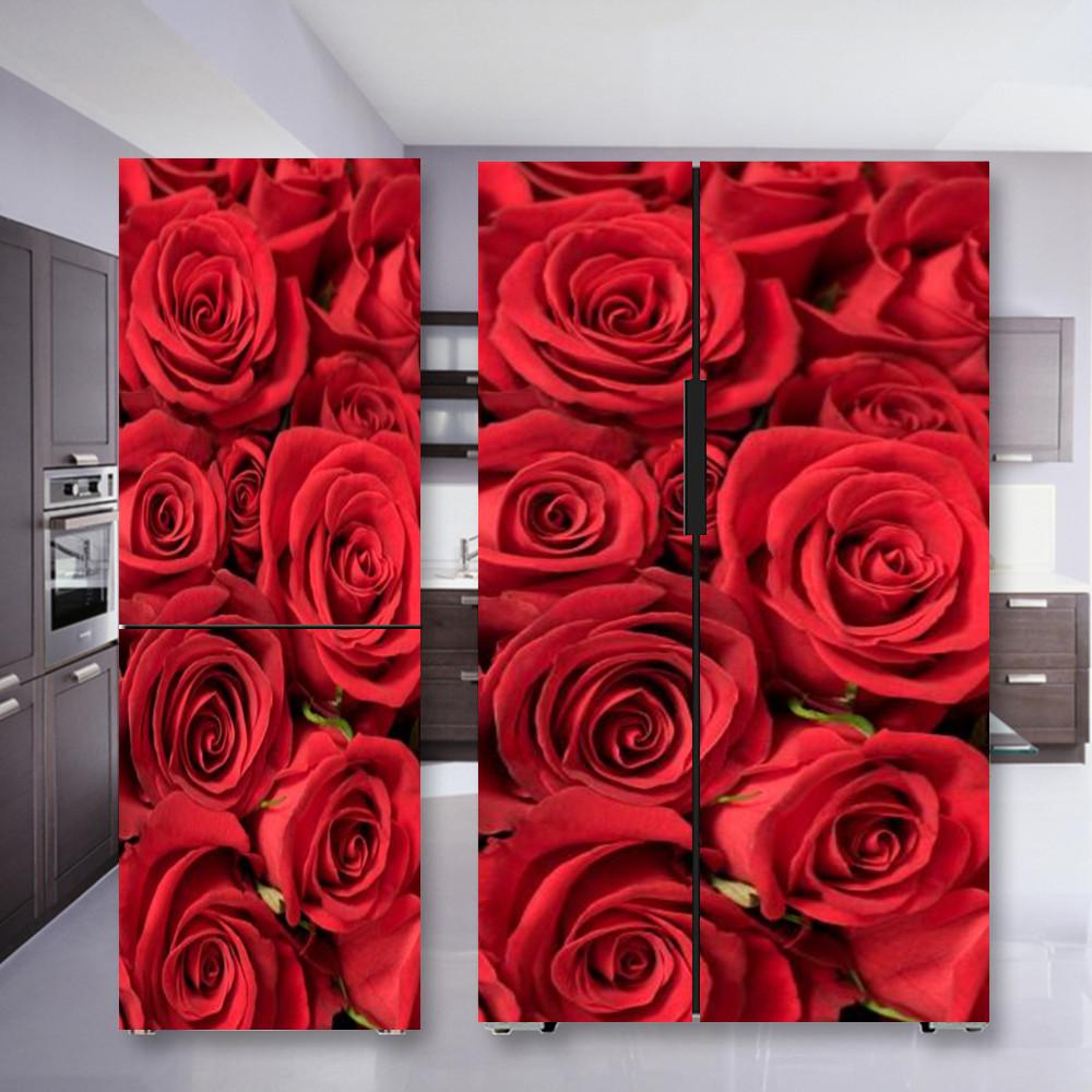 Наклейка на холодильник с кофе, дверная крышка, ПВХ, обои на холодильник, виниловая самоклеящаяся съемная наклейка на стену для замораживания, домашний декор