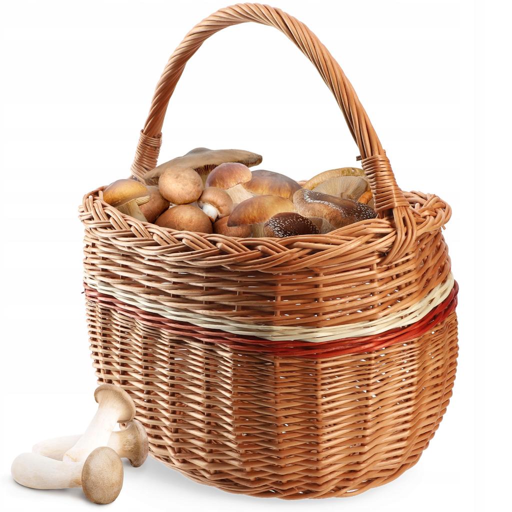 KADAX Плетеная корзина Корзинка для грибов Покупки Пикник Фрукты Из лозы Большая Эко