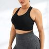 Женский красивый топ для йоги с открытой спиной, бесшовный жилет, ударопрочный плотный бюстгальтер, собирающий, для фитнес-тренировок, для бега