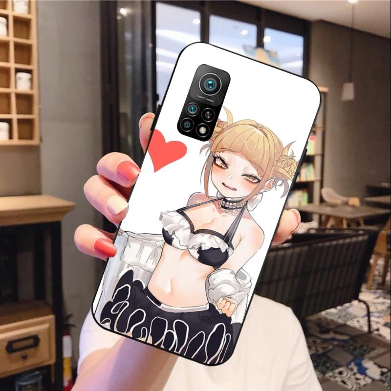 Химико Тога Боку Чехол для телефона для Xiaomi 12 11T 10 9 Redmi Note 11 10 10S Pro Redmi 9 9A 8 Черный ПК Стекло Чехол для телефона