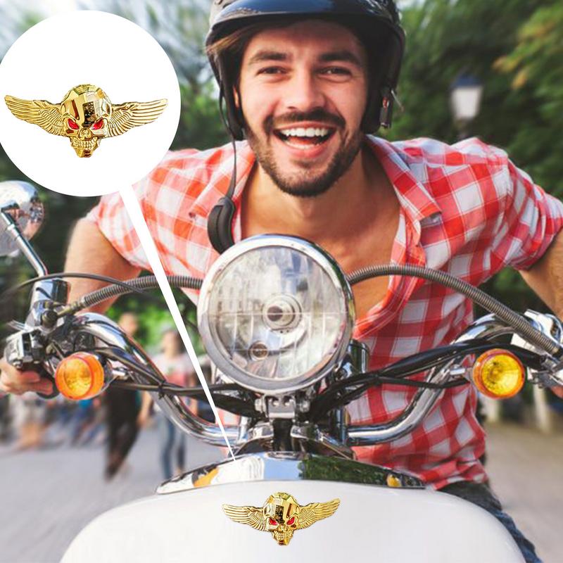 3D металлическая наклейка на автомобиль крылья ангела автомобильная наклейка металлический скелет эмблема автомобиля украшение наклейка металл для автомобильных аксессуаров