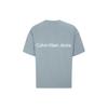 Calvin Klein Футболка с коротким рукавом и круглым вырезом с логотипом Alphabet SS23 Топы унисекс Серый Синий J400280-PN6
