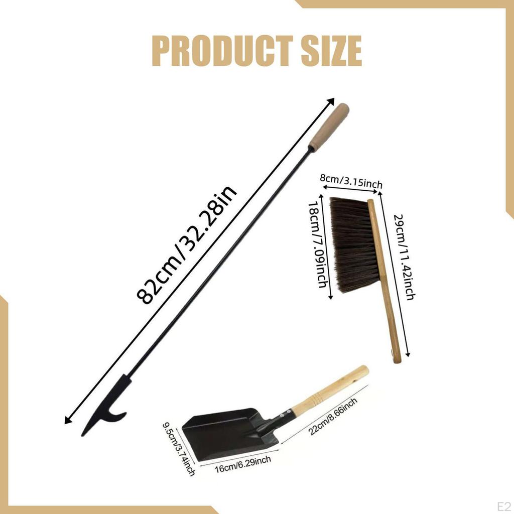 Fireplace Tool Fire Campfire Fireside Accessory Farmhouse Heat Resistant for Courtyard RV