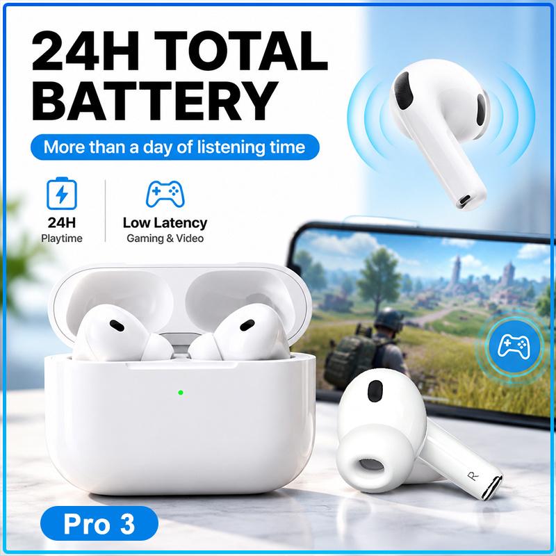 Bluetooth Earphone Air Pro 3 With Long Battery Life 6H Music Time Lightweight Design And Secure Fit For All Day Comfort