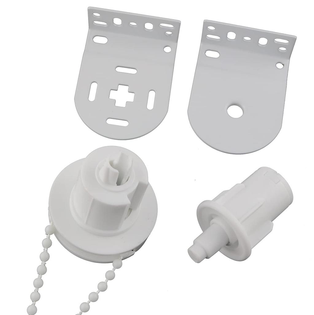 ZZLZX Соединитель для рулонных штор 32 мм Муфта для рулонных штор для внешней трубы 1,2" Металлическая муфта Кронштейн Цепочка шнура Комплект для ремонта