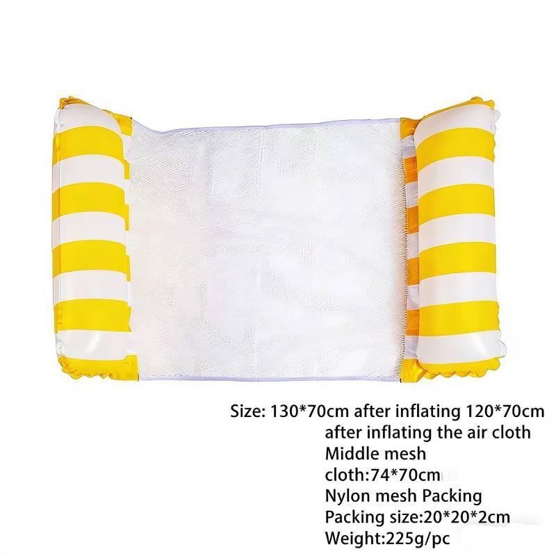 Надувной плавающий гамак-шезлонг, складной, портативная плавучая кровать, плавучий матрас для бассейна, пляжа